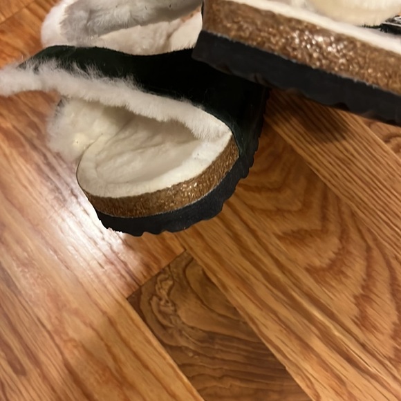 NWT Birkenstock Arizona Shearling Suede Leather Mountain View Green 8, 9, 10 - Picture 16 of 17